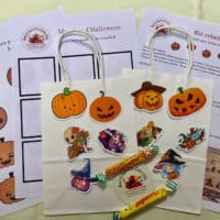 Kit créatif "BOO" pour 2 enfants bricolages Halloween accessoires Halloween